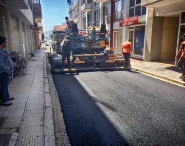Ολοκληρώθηκαν οι εργασίες ασφαλτόστρωσης στην οδό Κοραή