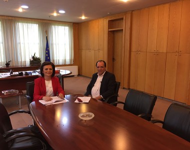 Συνάντηση Μαρίνας Χρυσοβελώνη με τον Δήμαρχο Ζαγοράς – Μουρεσίου